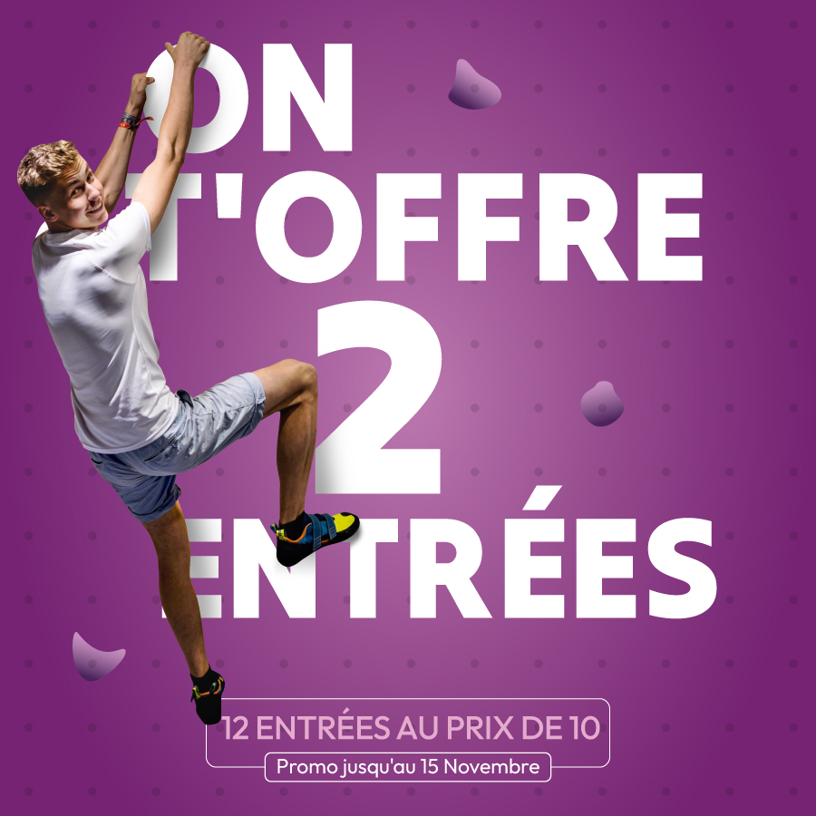 Climb Up Lyon Gerland : 12 entrées au prix de 10